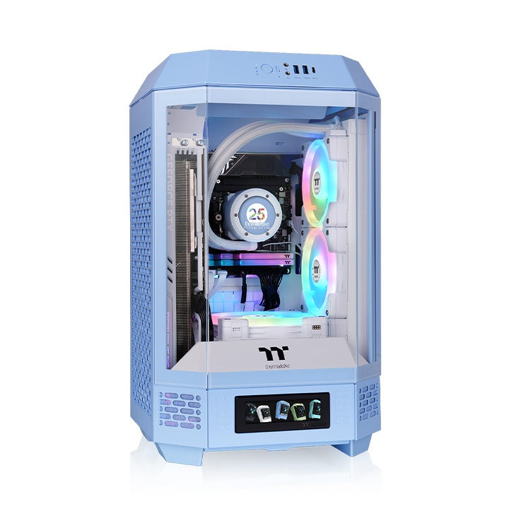 The Tower 250 Hydrangea Blue Mini Tower Chassis – Thermaltake USA