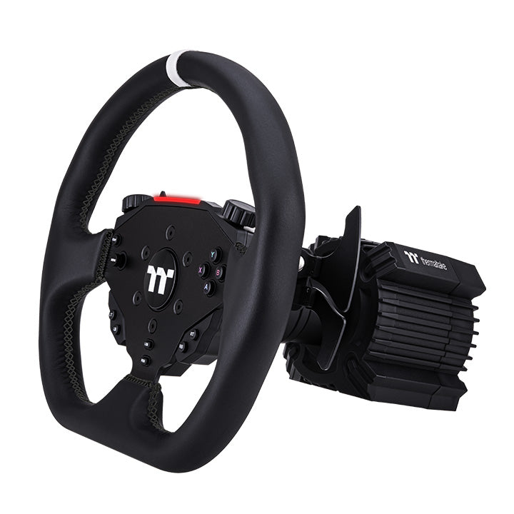 xbox race wheel and pedals Thermaltake G6 Direct Drive Racing Wheel and Pedals Bundle; for PC; 6Nm Direct Drive; Compatible with Simulator Cockpit or Desk; Microfiber Leather