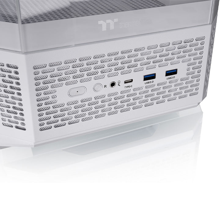 View 370 TG ARGB Snow Mid Tower Chassis – Thermaltake USA
