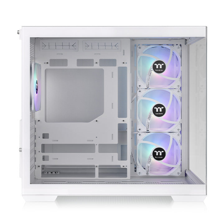 View 380 TG ARGB Snow Mid Tower Chassis
