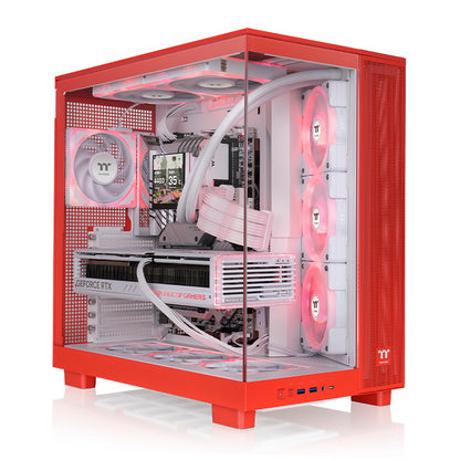 View 380 XL TG ARGB Flaming Orange Mid Tower Chassis