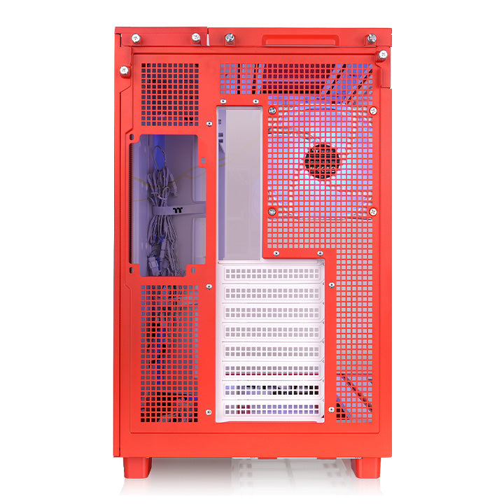 View 380 XL TG ARGB Flaming Orange Mid Tower Chassis
