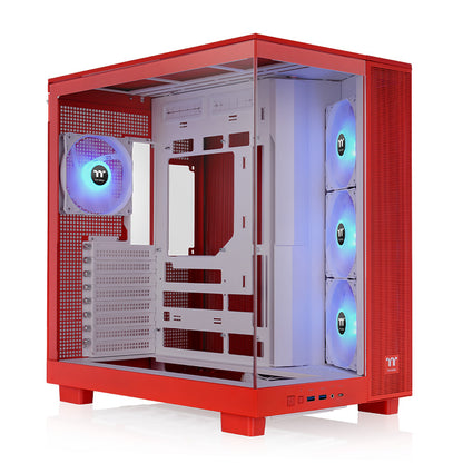 View 380 XL TG ARGB Flaming Orange Mid Tower Chassis