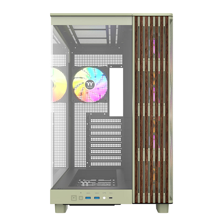 View 380 XL WS ARGB Matcha Green Mid Tower Chassis