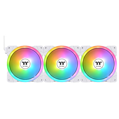 SWAFAN EX14 ARGB Sync PC Cooling Fan White TT Premium Edition (3-Fan Pack)